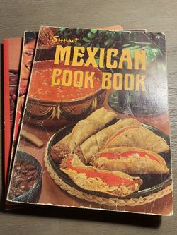 Lot 3 Sunset Mexican Cook Book Paperbacks Vintage 1969–1990 Classic Recipes