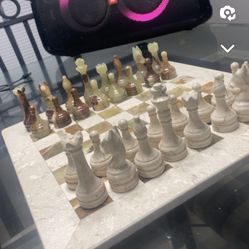Antique Chess Set  MARBLE