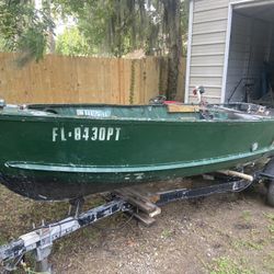 16 “ Boat For Sale With Trailer. 