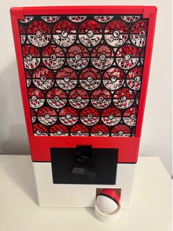 3d printed Pokemon inspired gachapop vending machine