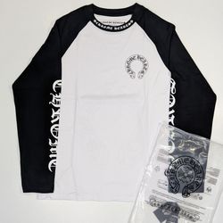 Black and White Chrome Hearts Long Sleeve size Large