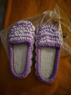 Handmade crochet slippers