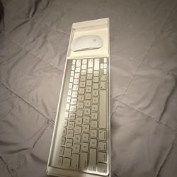 apple keybord and mouse like new with box.