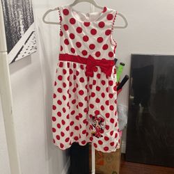 New Minnie Mouse Dress Kids Large