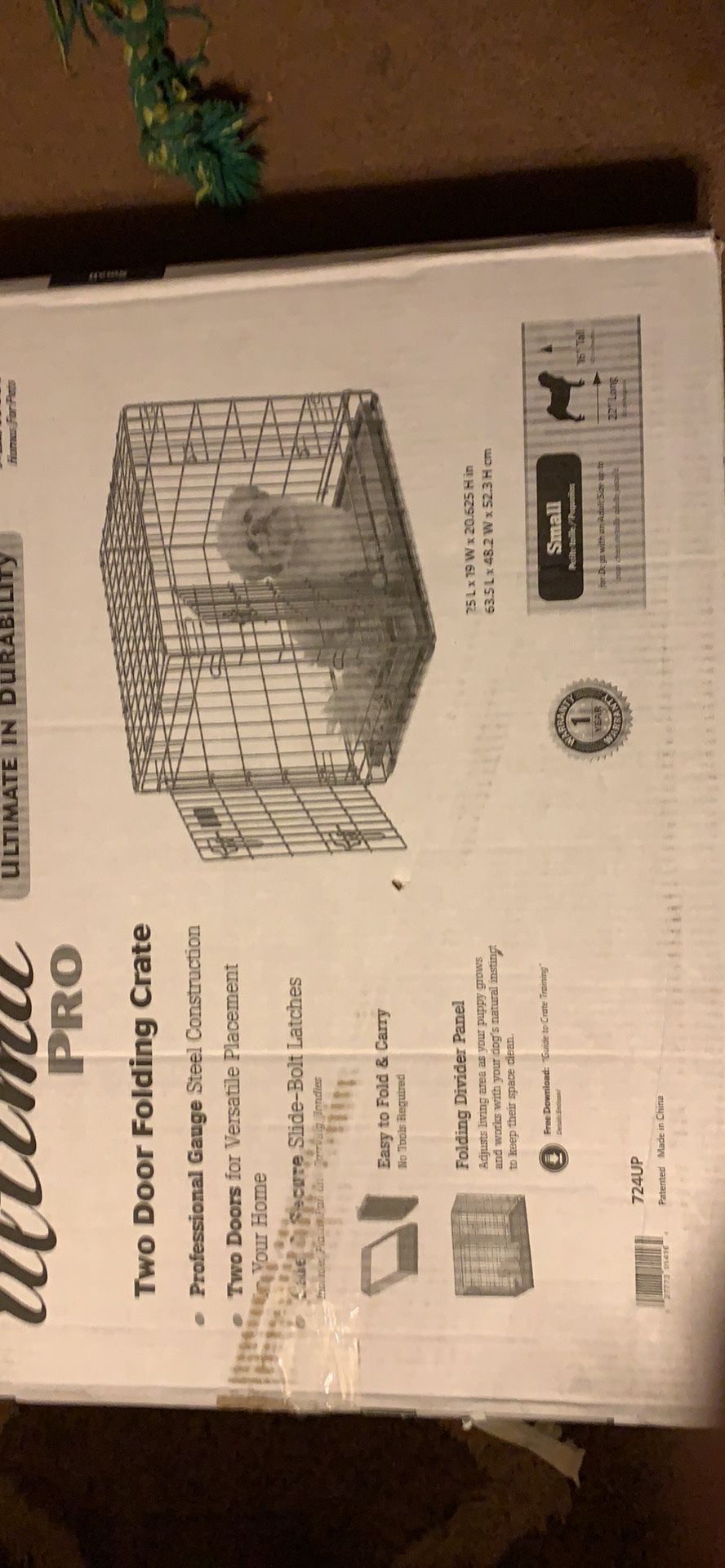 NEW Midwest Ultima Pro 2-Door Folding Dog/Cat Crate