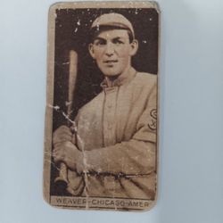 Baseball Card Vintage George Weaver Chicago Amber.