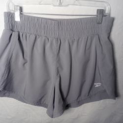 Women's Reebok  Gray Nylon Shorts Size Medium 
