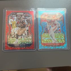 Frank Clark & Isaac Bruce #’d Prizm Discos