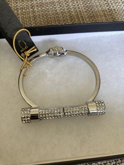 NWT Bebe Silver Rhinestone Bracelet