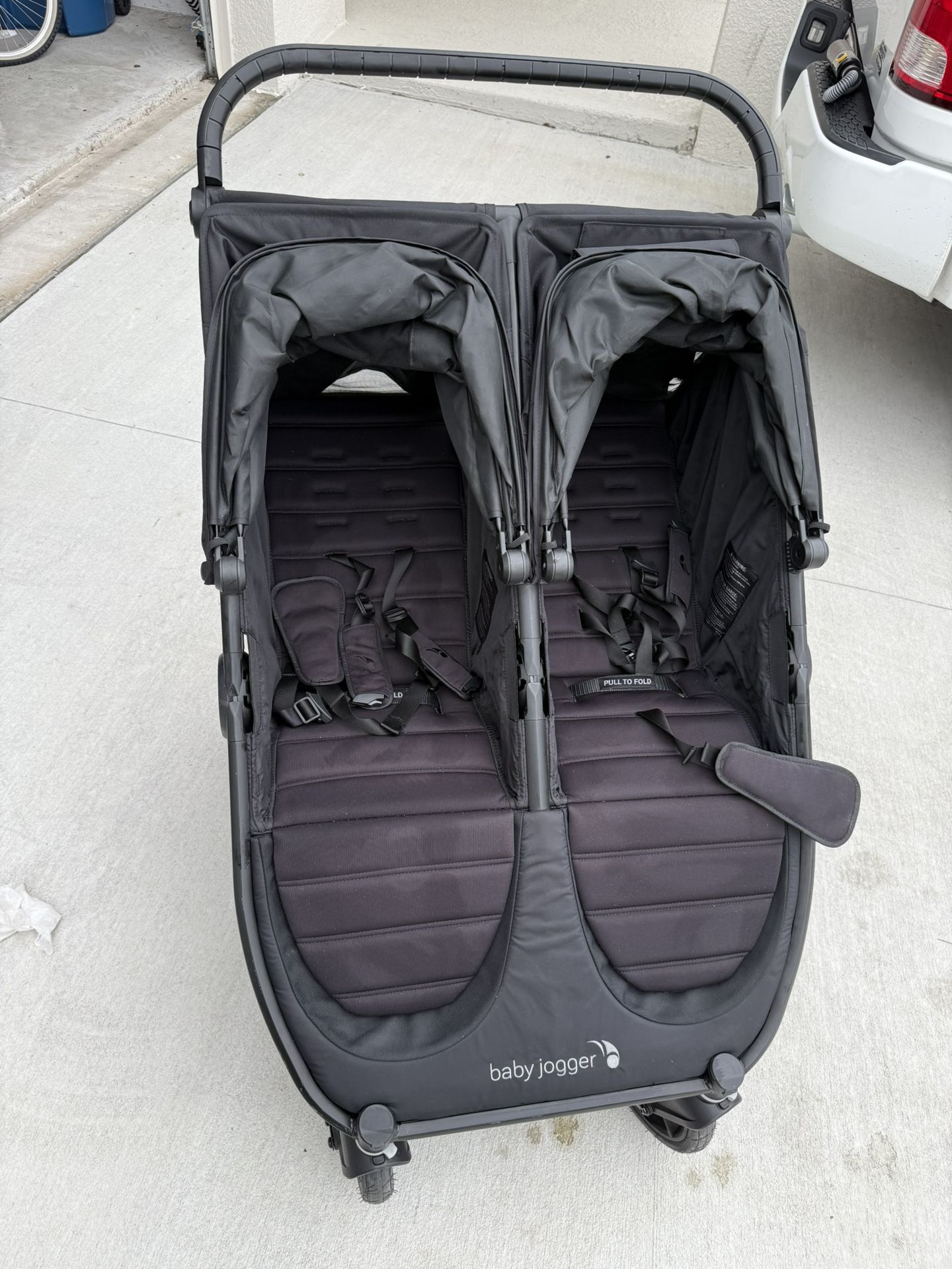 Baby Jogger City Mini GT2 All-Terrain Double Stroller Jet Black