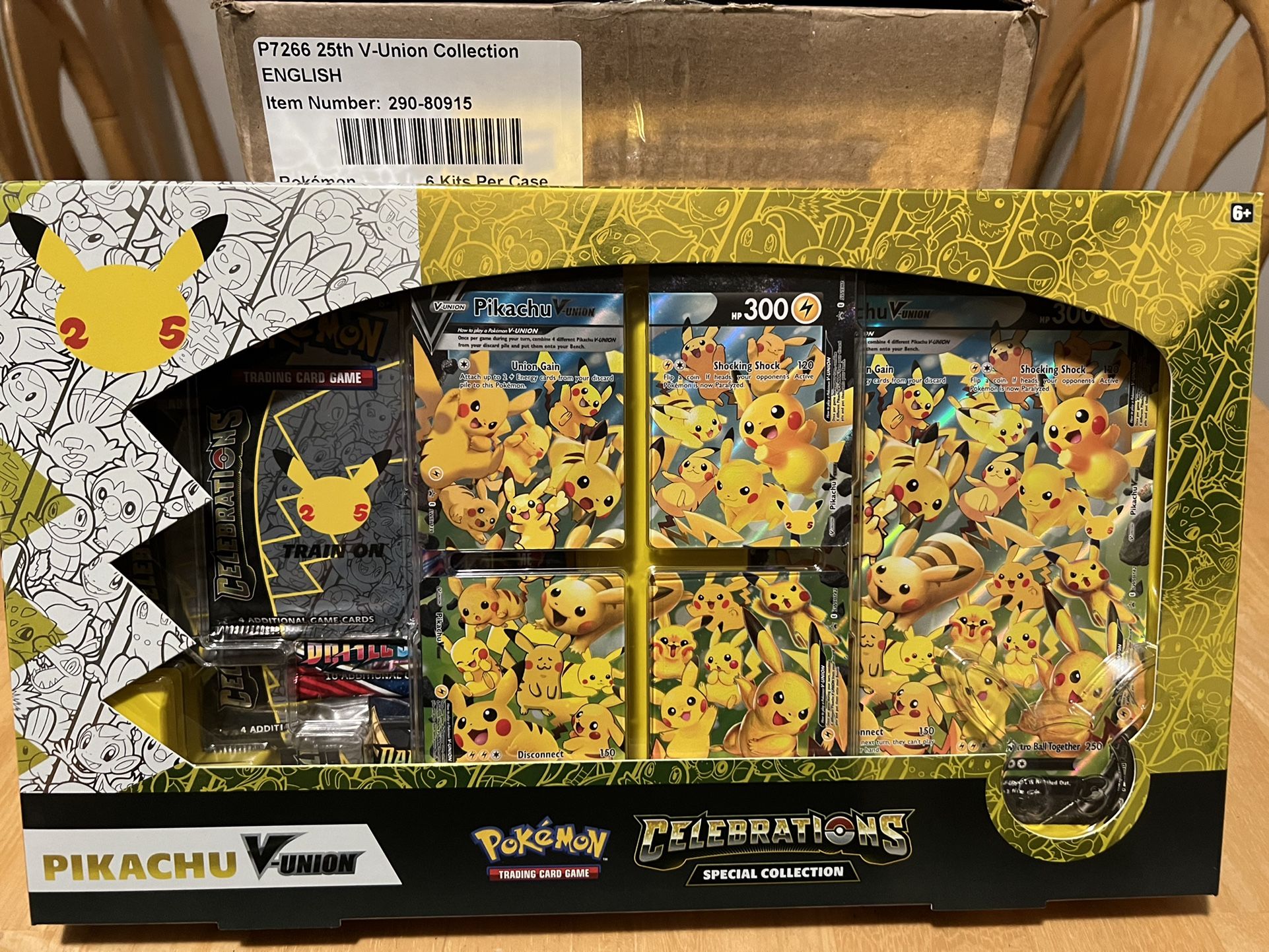 2021 Pokemon TCG 25th Anniversary Celebrations Pikachu V-Union Boxes