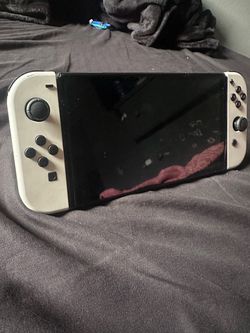 Nintendo switch gaming console, white