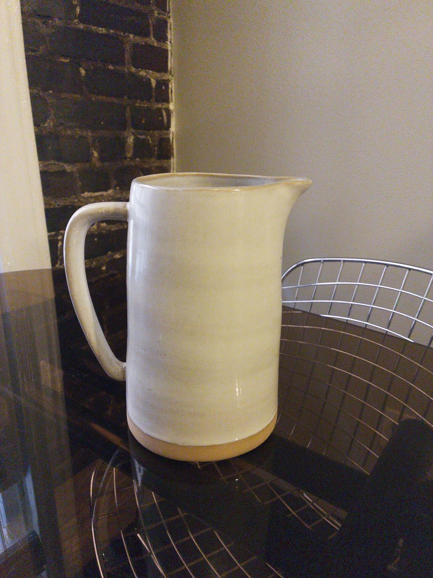 Hearth & Hand Magnolia ceramic dip glazed pitcher