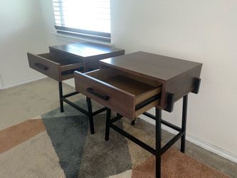 Wooden side tables
