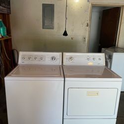 Kenmore washer and gas dryer 