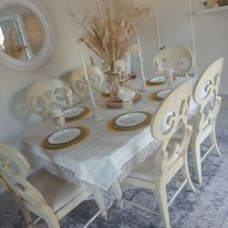 Marble Formal Dining Table Set 