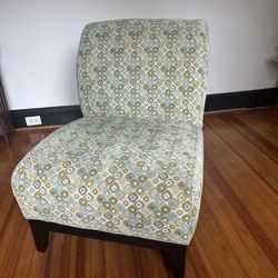 Retro Velvet Patterned Chair