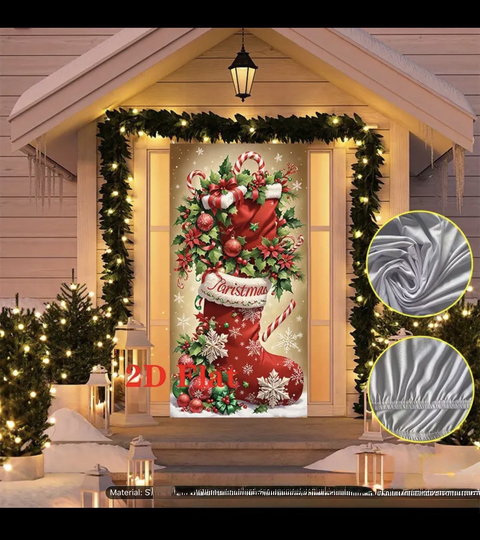Door banner of Christmas socks