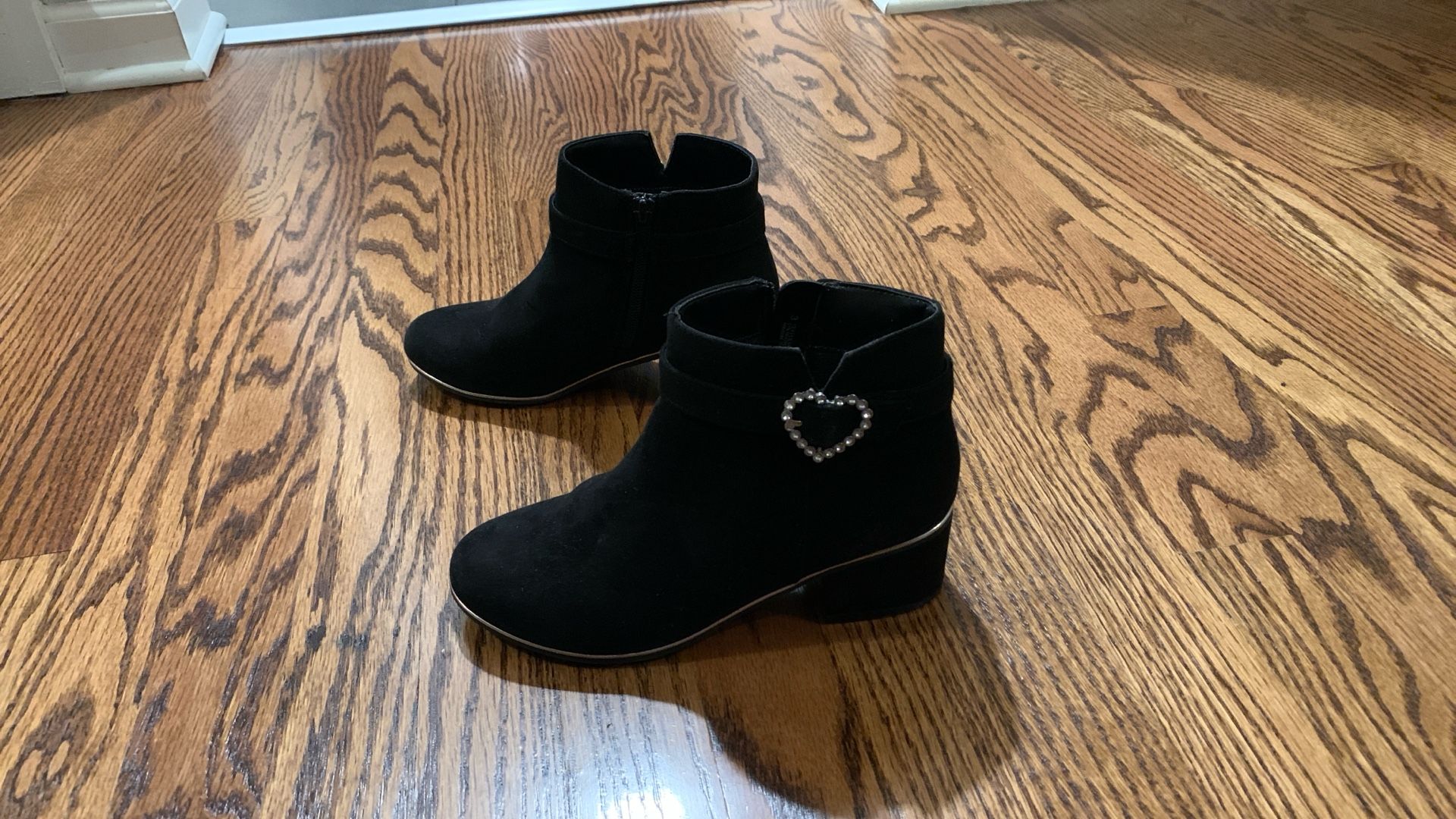 Girls Black Dress Boots Size 3