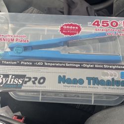 Babyliss Pro Nano Titantium Flat Iron Straightener 