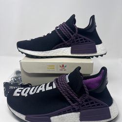 Adidas Pharrell x NMD Human Race Trail Equality 2018 Black AC7033 Size 8