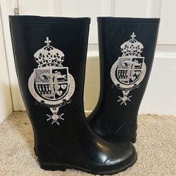 NWOT Juicy Couture Black Rain Boots