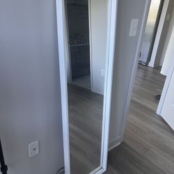 IKEA NISSEDAL Mirror, white, 15 3/4x59 With Lights! 