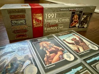 1991 TSR D&D Advanced Dungeons & Dragons Premier Factory Set – Complete 750 Card Collection w/ Original Box