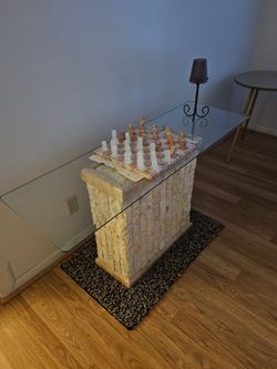 Glass table set