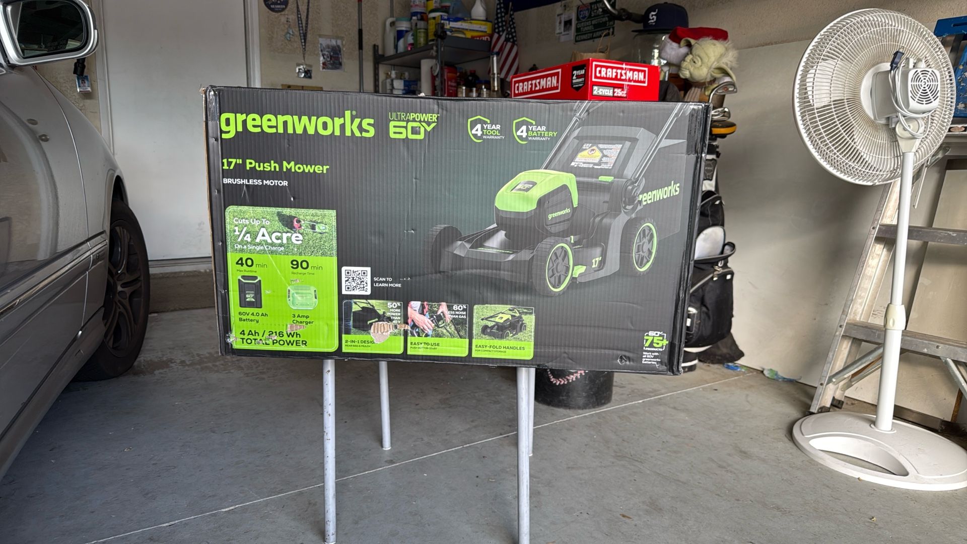 Electric Mower And Gas Blower 