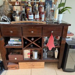 Console Table Bar Cabinet 