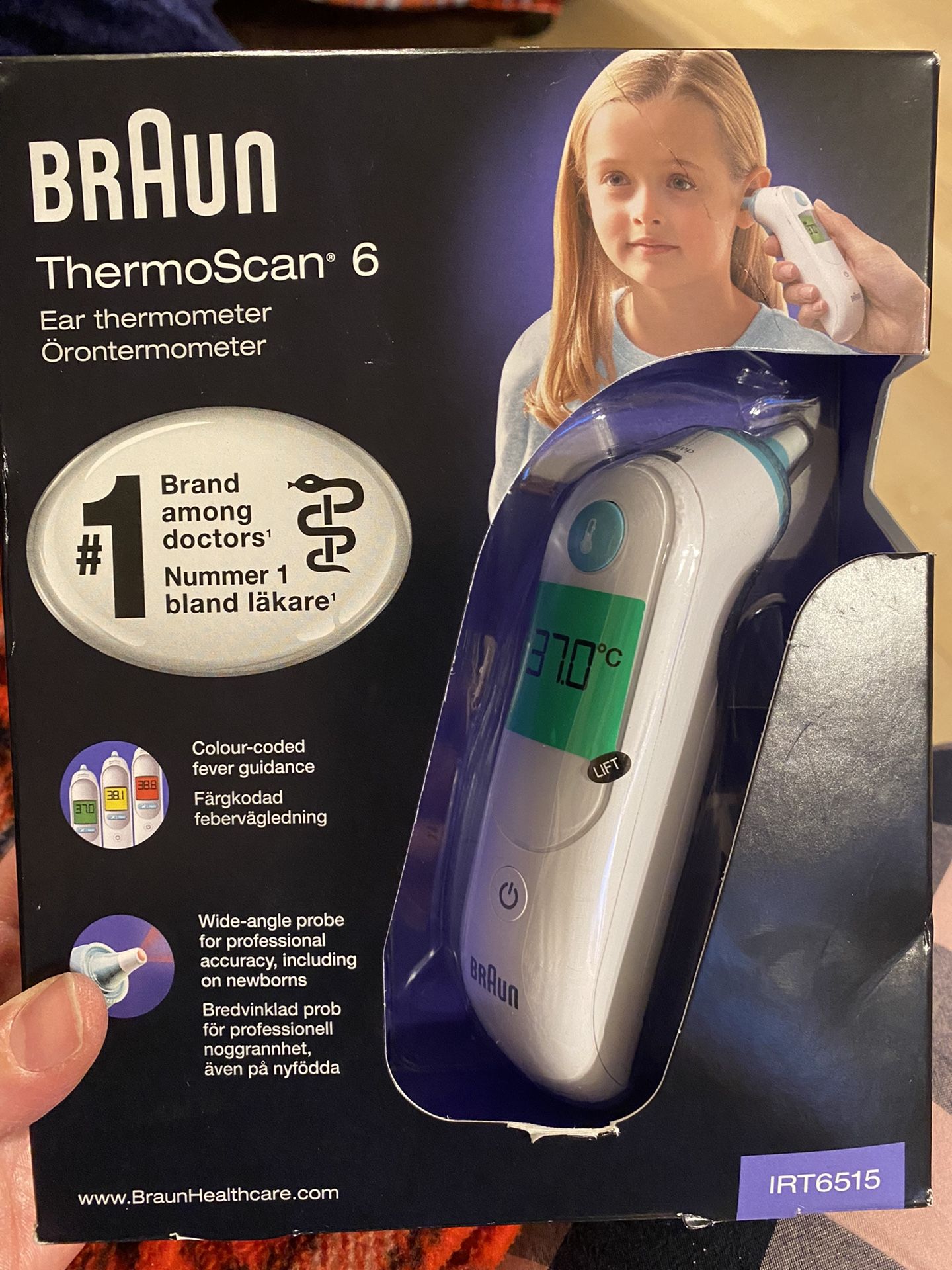 Brand new Braun thermo scan 6 IRT6515 - new in box never used 