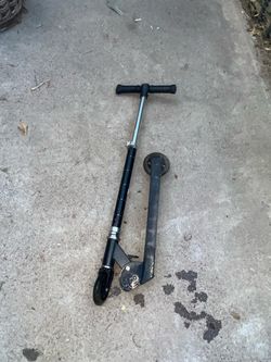 Black Kick Scooter Broken Parts