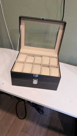 Watch Box , 2-Tier Case with 20 Slots and display Lid