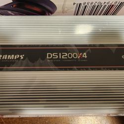 Taramps DS1200x4 Car Audio Amplifier.  1200 Watts RMS 4 Channel Amplifier 