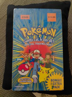 FACTORY SEALED!! 1999 Pokemon Official Trading Cards TOPPS (2348) Blue Label - Unopened