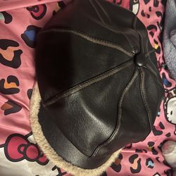 Fur paper boy hat