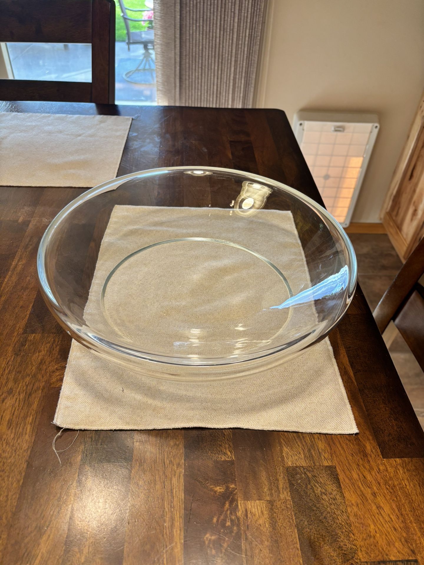 Vintage large glass bowl