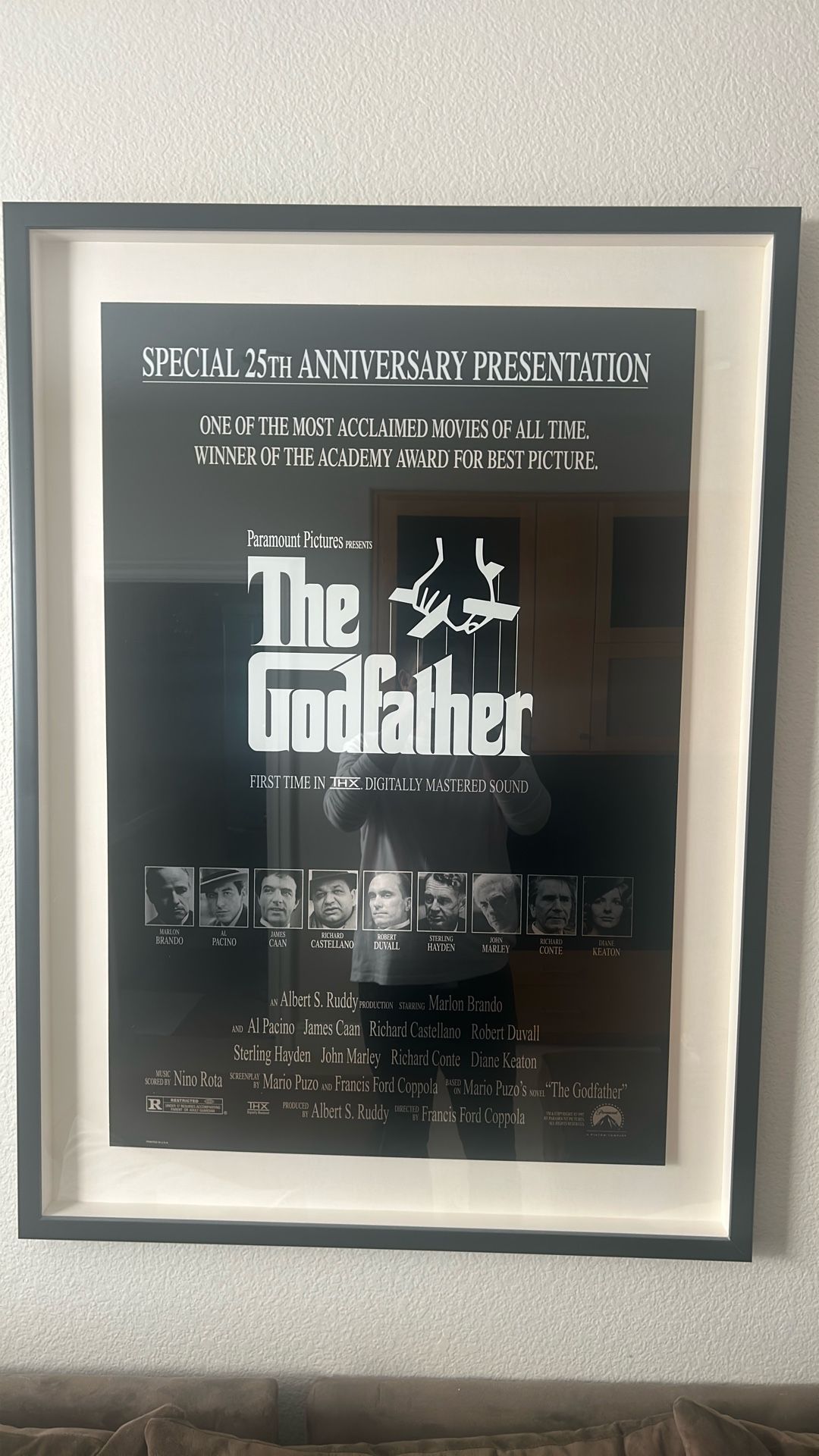 Original Vintage Framed Posters Godfather And Grease