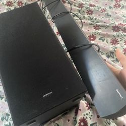 Soundbar And Subwoofer Almost Brand New 