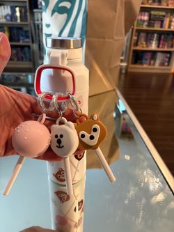 NEW Starbucks x Target Cake Pop Water Bottle with 3 Charms
