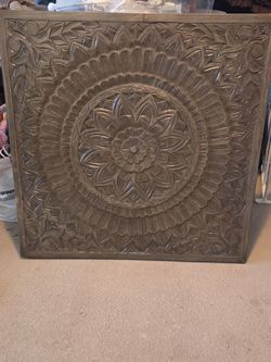 Large Wall Rustic Wood Carving Decor