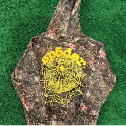 Sp5der Camo Web Hoodie