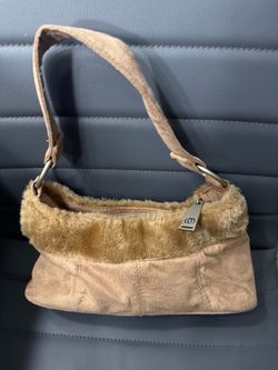 Small brown fur bag