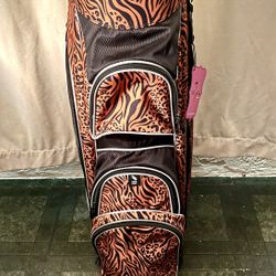 14-Way Lightweight Designer Women's Golf Cart Bag with Cooler - Wildcat