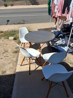Table and chairs