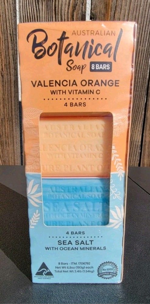Australian Botanical Soap 8 Bars - New Not-Opened Still Sealed - See Photos Description
