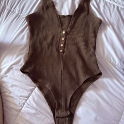 Olive Green Bodysuit