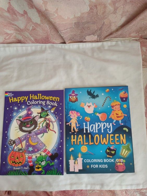 Two Halloween Coloring Books
