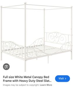 Free full size canopy bed frame